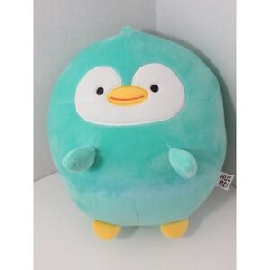 Artbox G. Friends plush Hug Me green round oval penguin duck bird 9" FUR FLAW